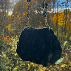 Bubble Bag Black with flower chain