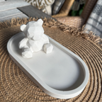 Geometric Teddy statue White