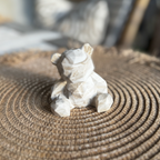 Geometric Teddy statue Brown Marble