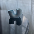 U M A candle holder Blue marble