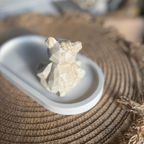 Geometric Teddy statue Brown Marble