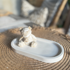 Geometric Teddy statue Brown Marble