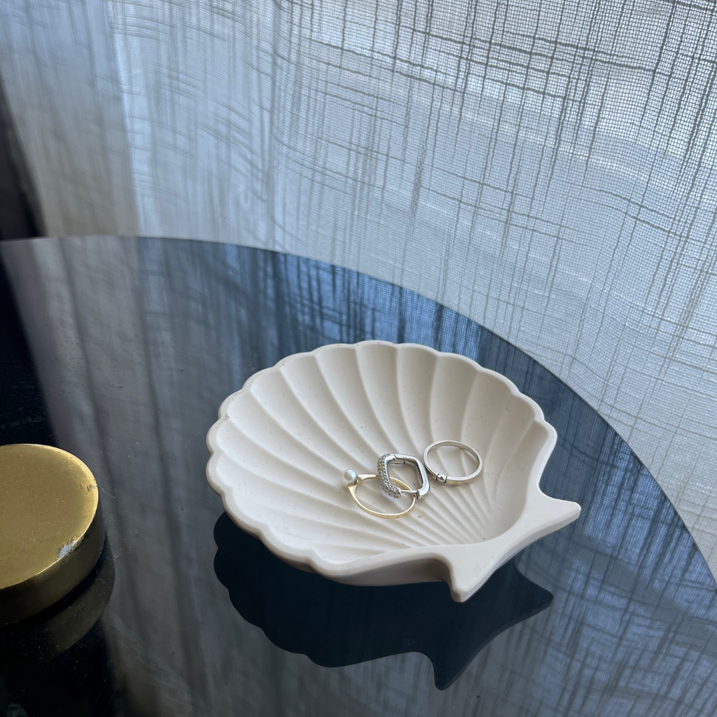 S H E L L Y Tray White - Witte Art