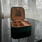 D A L I A  Personalized Travel jewelry box with name Deluxe - Green