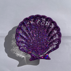 S H E L L Y Tray Purple Glitter - Witte Art