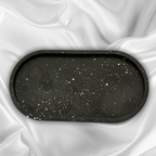 A L Y A Tray Black with White speckle
