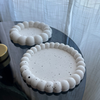 B O B B I  Tray White with Black speckle