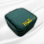 D A L I A  Personalized Travel jewelry box with name Deluxe - Green