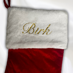 Christmas stocking with name - Red