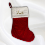 Christmas stocking with name - Red