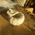 Decorative Pumpkin Large – Beige Marble