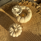 Decorative Pumpkin Small – Beige marble