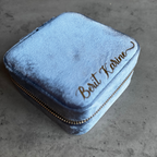 D A L I A  Personalized Travel jewelry box with name Deluxe - Blue