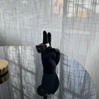P E A C E Ring holder Black - Witte Art