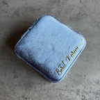 D A L I A  Personalized Travel jewelry box with name Deluxe - Blue