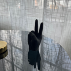 P E A C E Ring holder Black - Witte Art