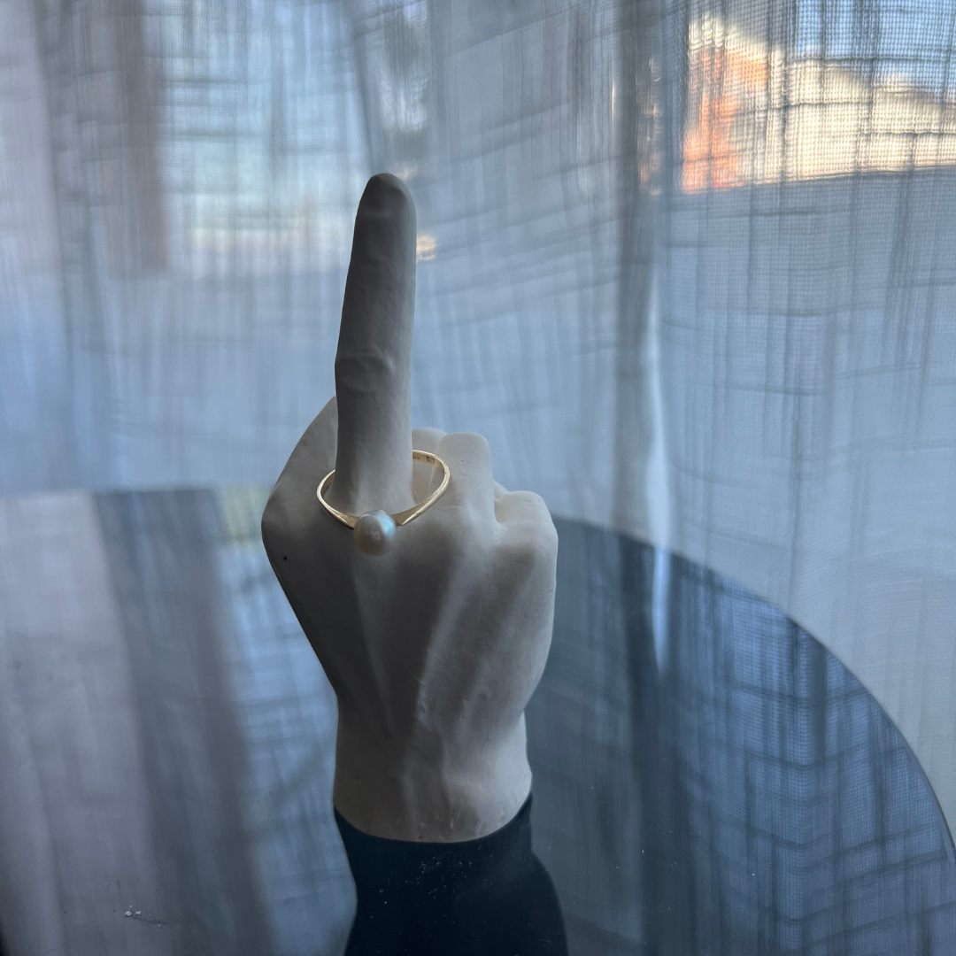 F U Ring holder White - Witte Art
