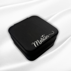 P O L L Y   Personalized Travel jewelry box with name - Black