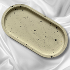 A L Y A Tray White with Black speckle