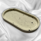A L Y A Tray White with Black speckle