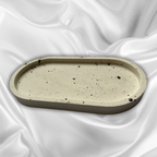 A L Y A Tray White with Black speckle