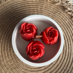 ROSE Bowl Candle – Decorative Floral Candle