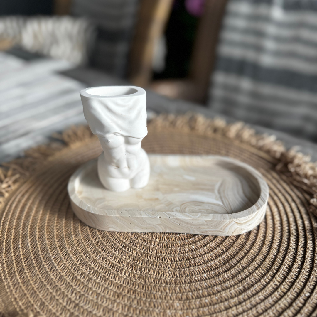 V I C T O R I A  vase Beige Marble