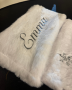 Christmas stocking with name - White