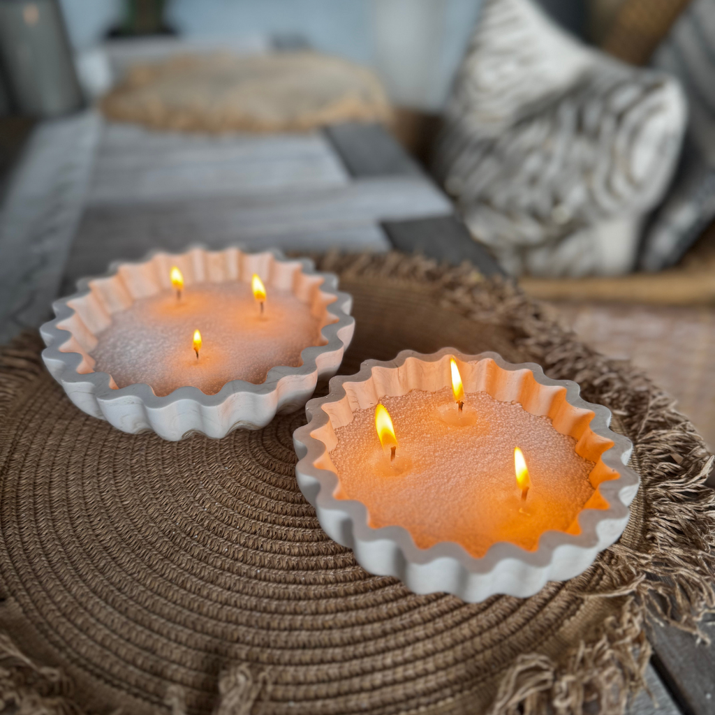 Waffle Tray Small Beige Marble