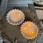 Waffle Tray Large Beige Marble