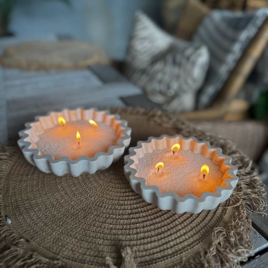 Waffle Tray Small Beige Marble
