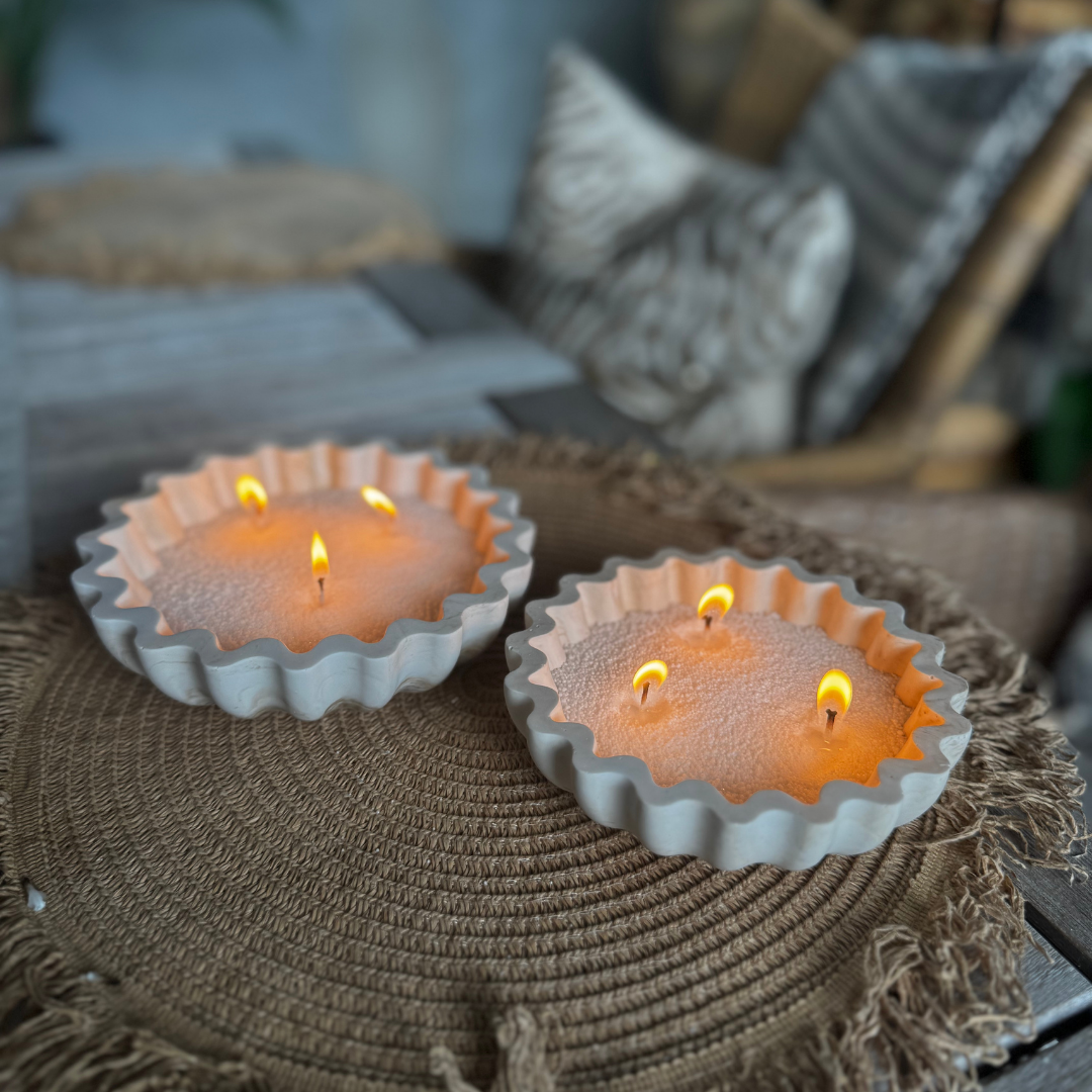 Waffle Tray Small Beige Marble