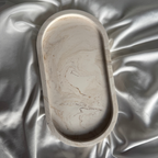 A L Y A Tray Beige Marble