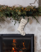 Christmas stocking with name - White