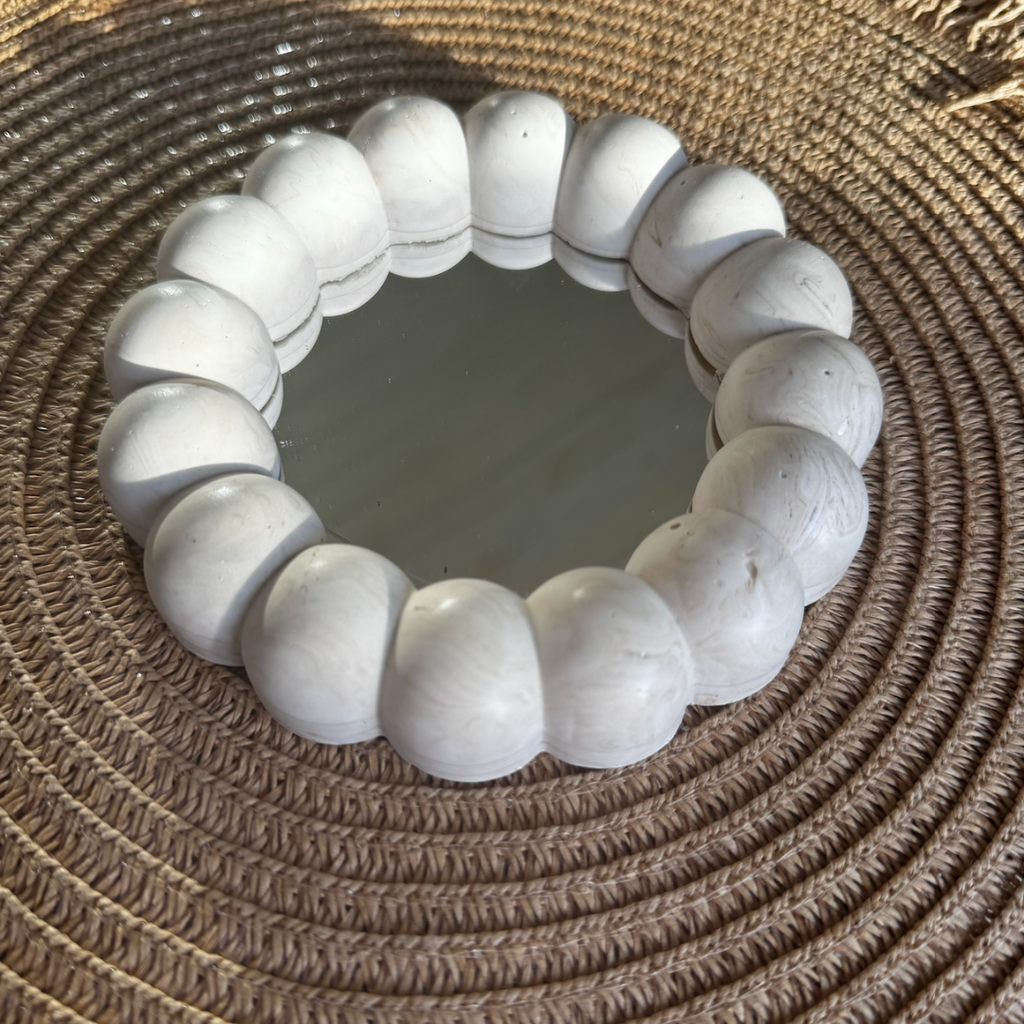 B E L L A Tray Mirror Beige Marble