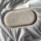 A L Y A Tray Beige Marble