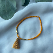 Load image into Gallery viewer, S A R A H Beaded Bracelet Orange and Gold
