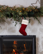 Christmas stocking with name - Red