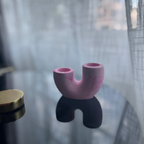 U M A candle holder Pink marble