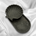 S H E L L Y Tray Black with White speckle