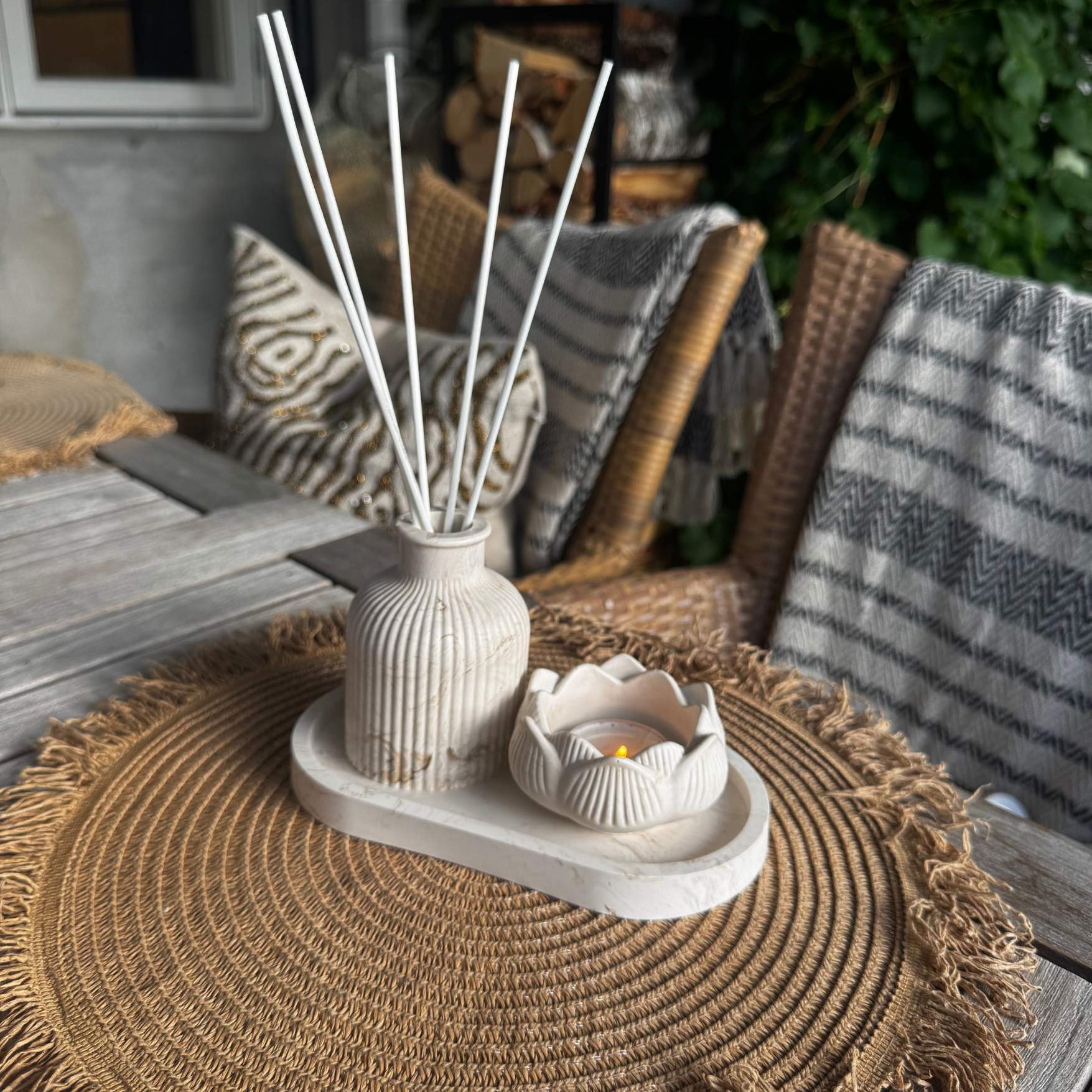 EVE Vase Beige Marble