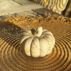 Decorative Pumpkin Small – Beige marble