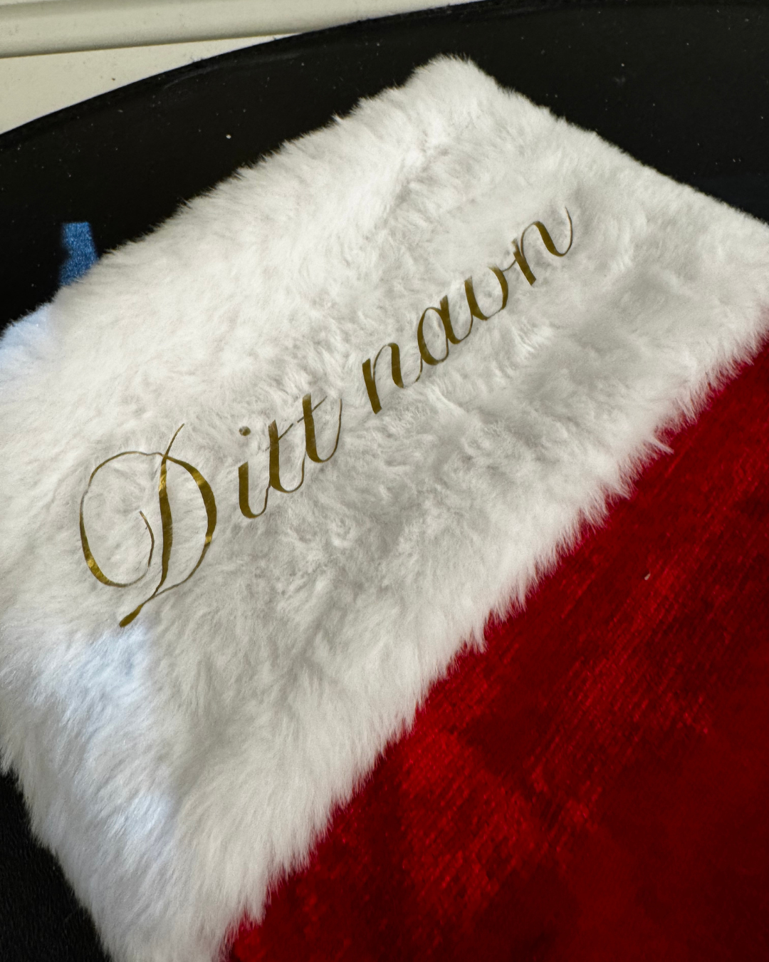 Christmas stocking with name - Red