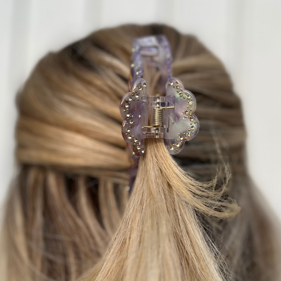 M O O N C H I L D hair claw purple