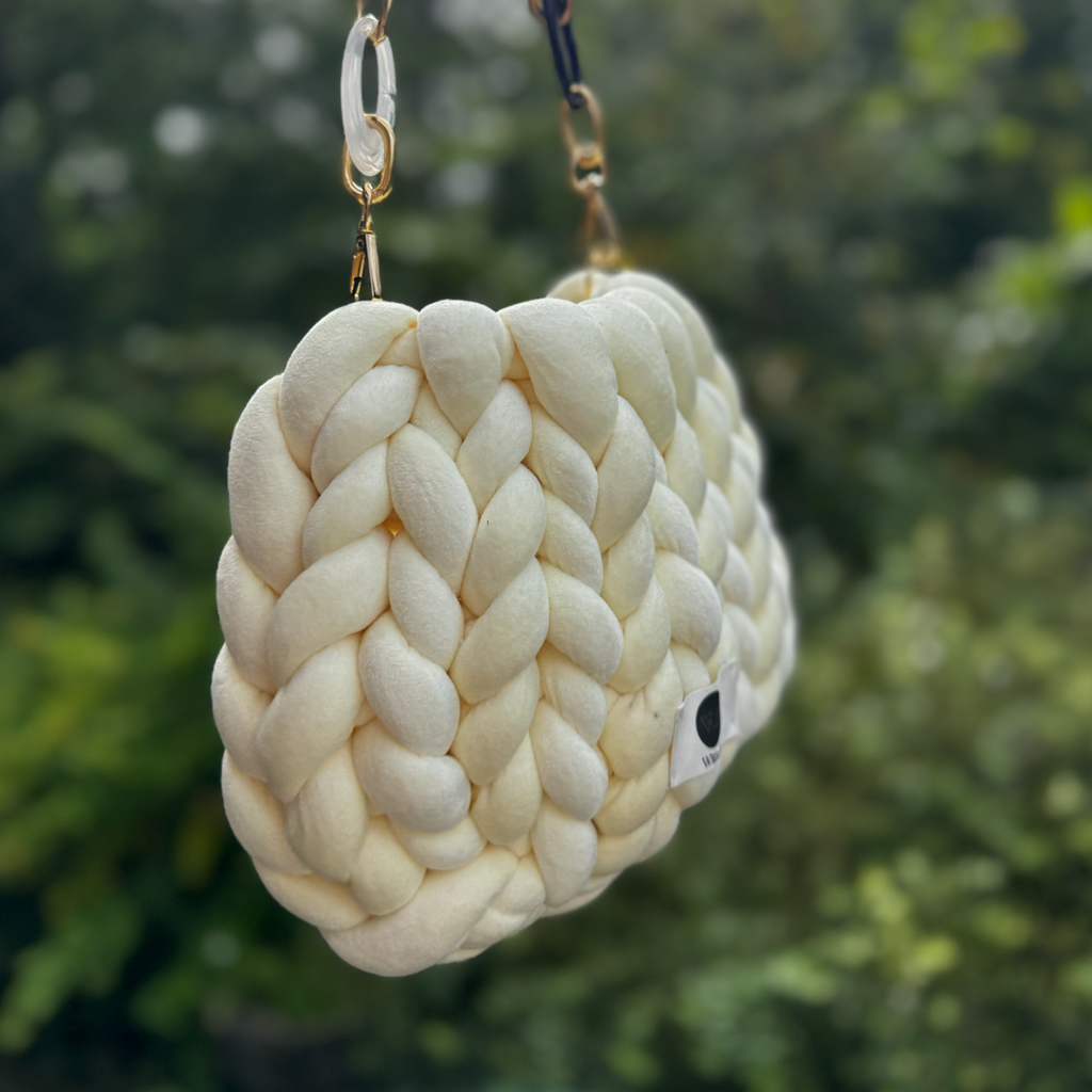 Bubble Bag White Cream