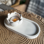 LOLA Candle holder White