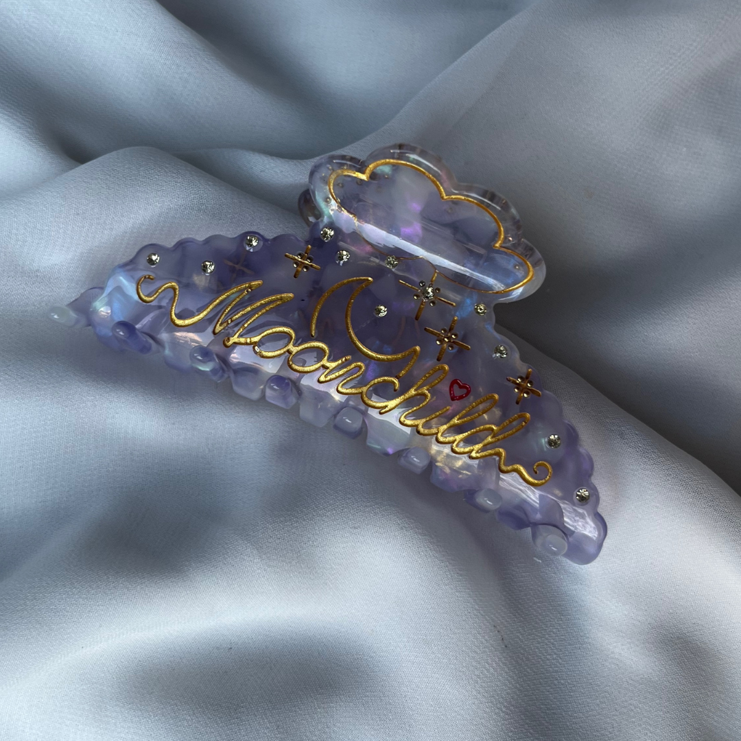 M O O N C H I L D hair claw purple