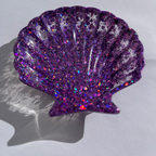 S H E L L Y Tray Purple Glitter - Witte Art