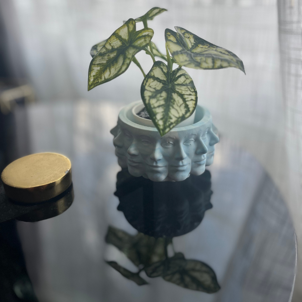C A T Y Vase Blue Marble