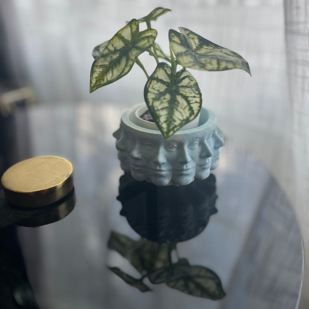 C A T Y Vase Blue Marble